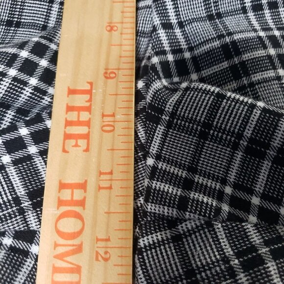 Hot Topic Plaid Pants Black Y2K Emo Punk Goth Stretch Trousers Womens Medium - Picture 9 of 11